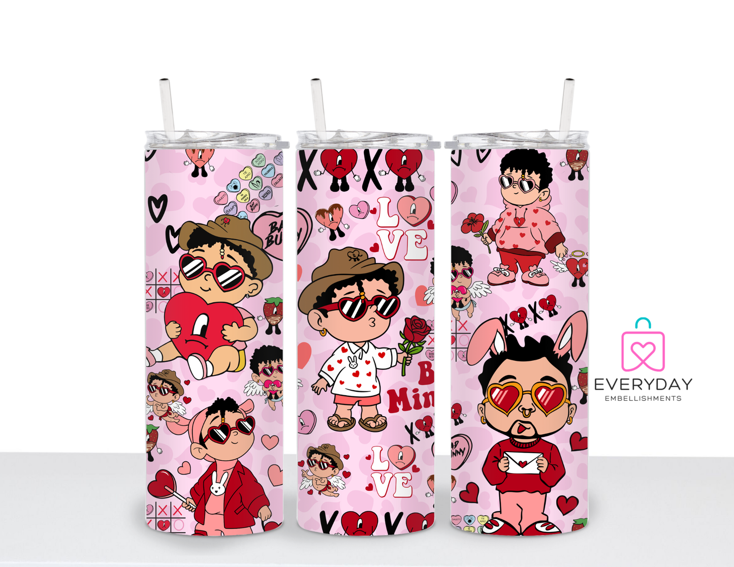 B Bunny Valentines Tumbler
